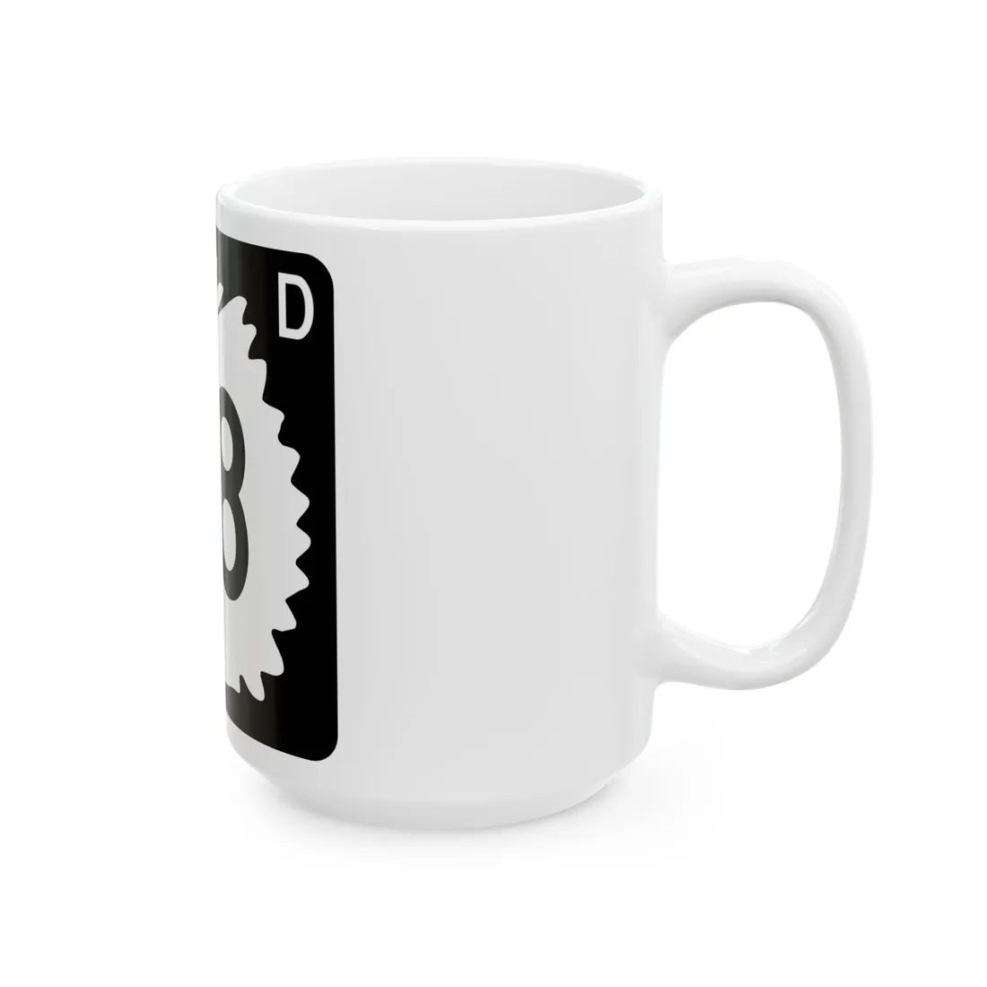 North Dakota 38 (North Dakota) (Road Sign) White Coffee Mug - Go Mug Yourself