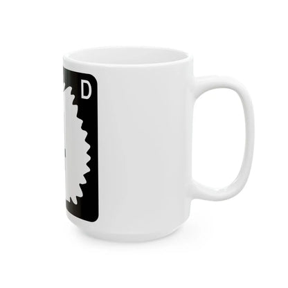 North Dakota 4 (North Dakota) (Road Sign) White Coffee Mug - Go Mug Yourself