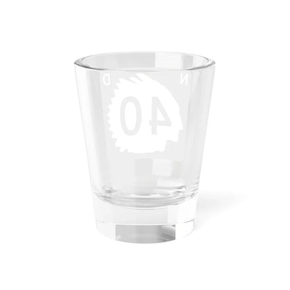 North Dakota 40 (North Dakota) (Road Sign) Shot Glass 1.5oz - Go Mug Yourself