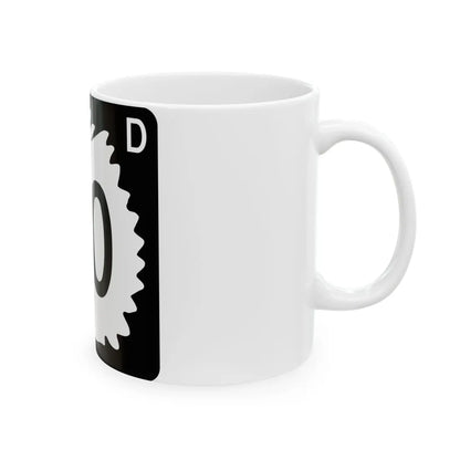 North Dakota 40 (North Dakota) (Road Sign) White Coffee Mug - Go Mug Yourself