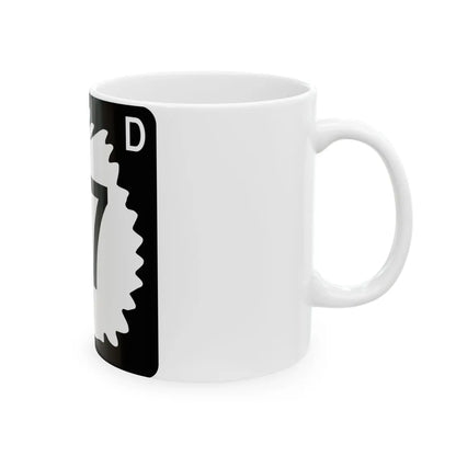 North Dakota 47 (North Dakota) (Road Sign) White Coffee Mug - Go Mug Yourself