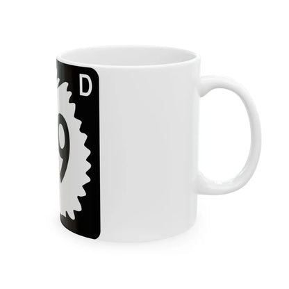 North Dakota 49 (North Dakota) (Road Sign) White Coffee Mug - Go Mug Yourself