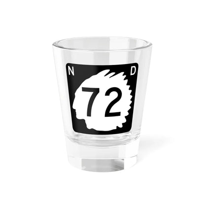North Dakota 72 (North Dakota) (Road Sign) Shot Glass 1.5oz 1.5oz - Go Mug Yourself