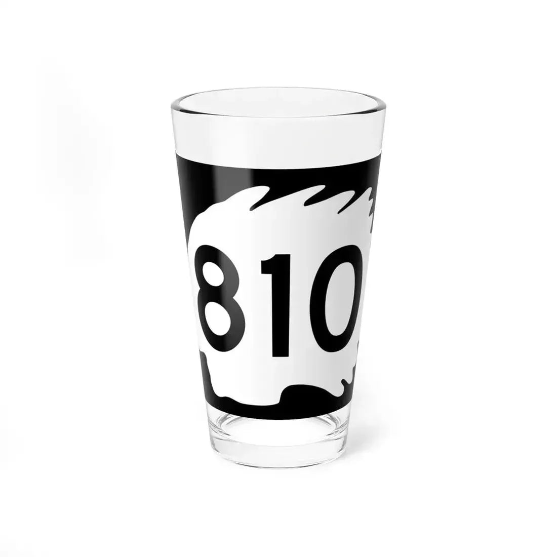 North Dakota 810 (North Dakota) (Road Sign) Pint Glass 16oz 16oz - Go Mug Yourself