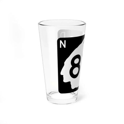 North Dakota 810 (North Dakota) (Road Sign) Pint Glass 16oz - Go Mug Yourself