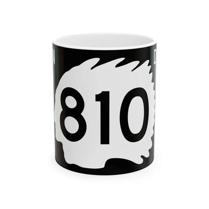 North Dakota 810 (North Dakota) (Road Sign) White Coffee Mug 11oz - Go Mug Yourself