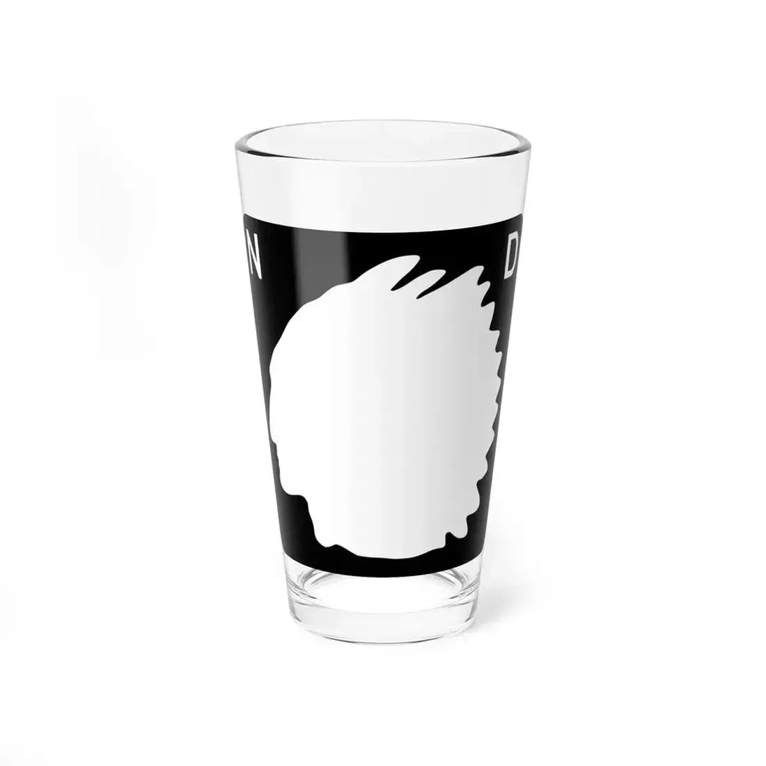 North Dakota blank (North Dakota) (Road Sign) Pint Glass 16oz 16oz - Go Mug Yourself