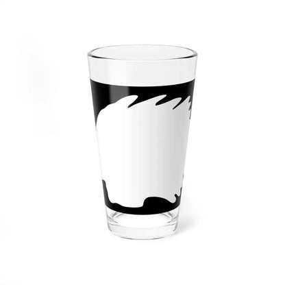 North Dakota wide blank (North Dakota) (Road Sign) Pint Glass 16oz 16oz - Go Mug Yourself