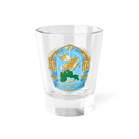 North Kazakhstan province seal (Kazakhstan) (Coat of Arms) Shot Glass 1.5oz 1.5oz - Go Mug Yourself