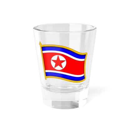 North Korea flag pin (Korea) Shot Glass 1.5oz 1.5oz - Go Mug Yourself
