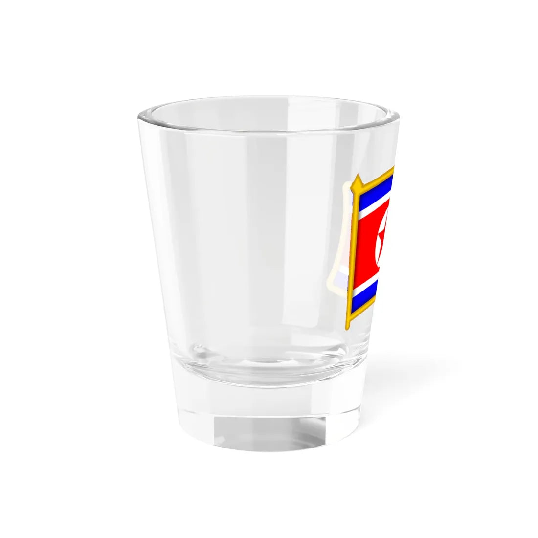 North Korea flag pin (Korea) Shot Glass 1.5oz - Go Mug Yourself