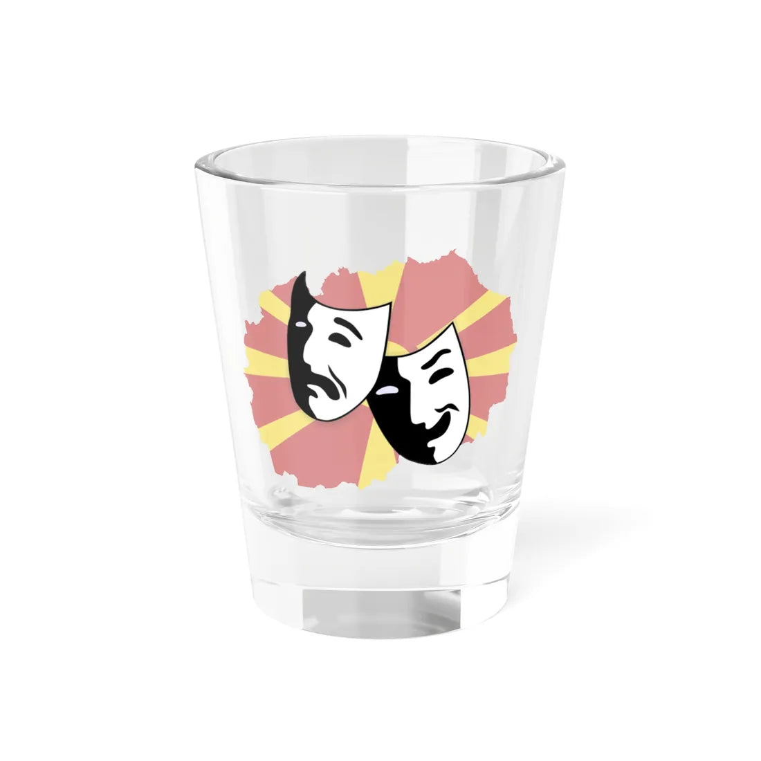 Театар во Северна Македонија (North Macedonia) Shot Glass 1.5oz 1.5oz - Go Mug Yourself