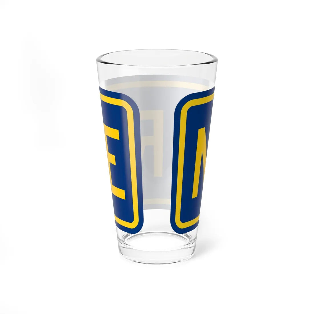 North plate county es (Puerto Rico) (Road Sign) Pint Glass 16oz - Go Mug Yourself