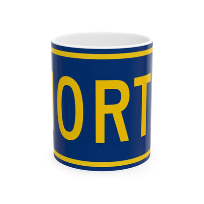 North plate county es (Puerto Rico) (Road Sign) White Coffee Mug 11oz - Go Mug Yourself