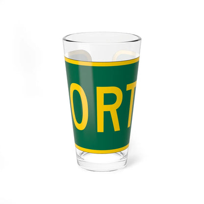 North plate GSP (New Jersey) (Road Sign) Pint Glass 16oz 16oz - Go Mug Yourself