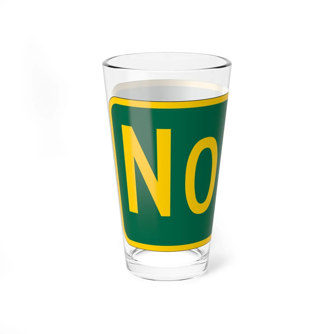 North plate GSP (New Jersey) (Road Sign) Pint Glass 16oz - Go Mug Yourself