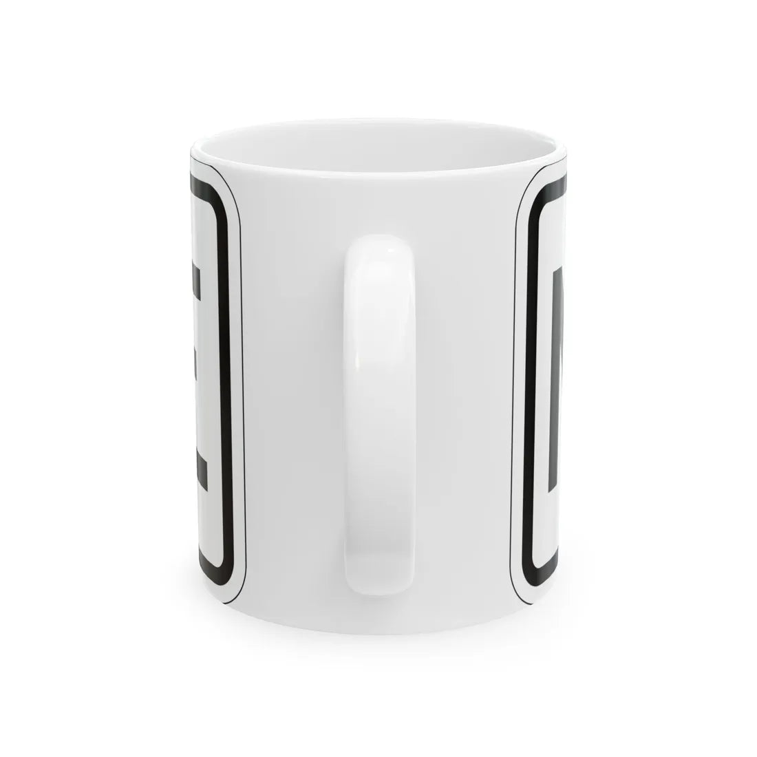 North plate small es (Puerto Rico) (Road Sign) White Coffee Mug - Go Mug Yourself
