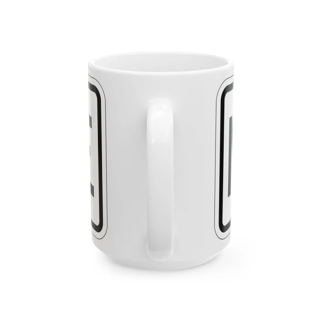 North plate small es (Puerto Rico) (Road Sign) White Coffee Mug - Go Mug Yourself