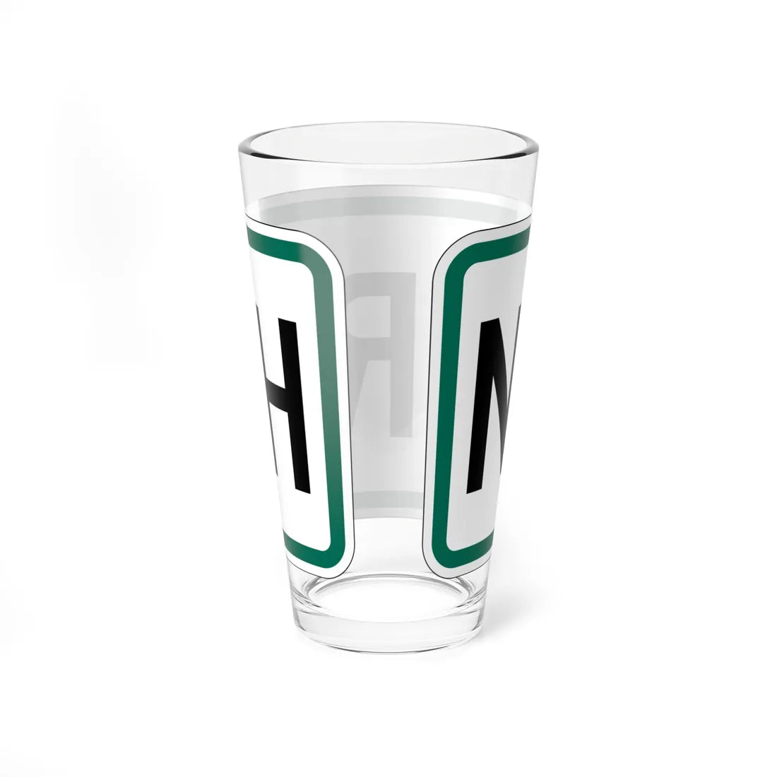 North plate small South Dakota (South Dakota) (Road Sign) Pint Glass 16oz - Go Mug Yourself