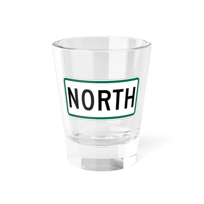 North plate small South Dakota (South Dakota) (Road Sign) Shot Glass 1.5oz 1.5oz - Go Mug Yourself
