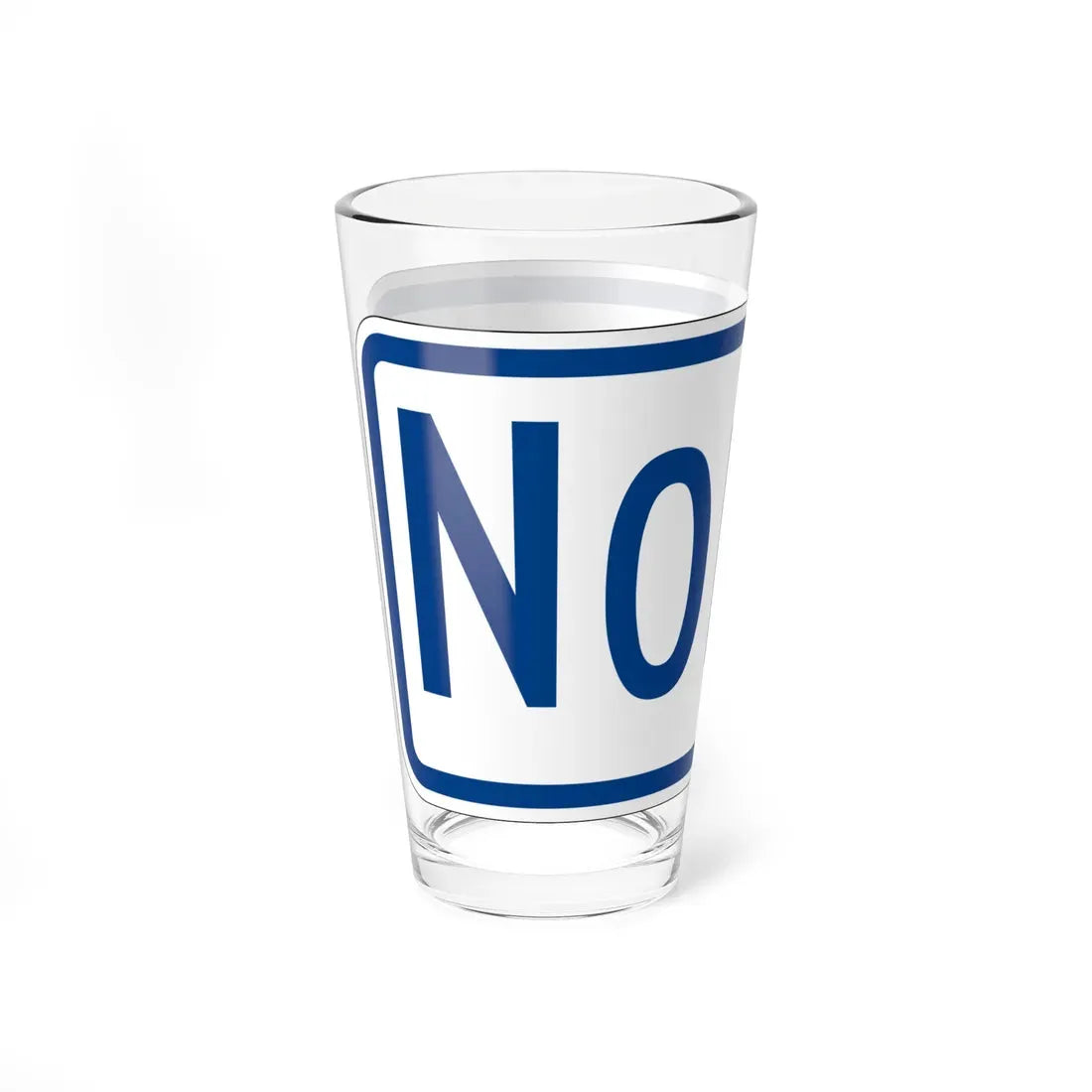 North plate South Carolina (South Carolina) (Road Sign) Pint Glass 16oz - Go Mug Yourself