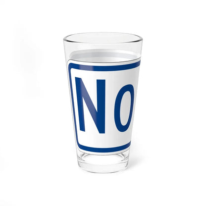 North plate South Carolina (South Carolina) (Road Sign) Pint Glass 16oz - Go Mug Yourself