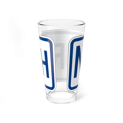 North plate South Carolina (South Carolina) (Road Sign) Pint Glass 16oz - Go Mug Yourself