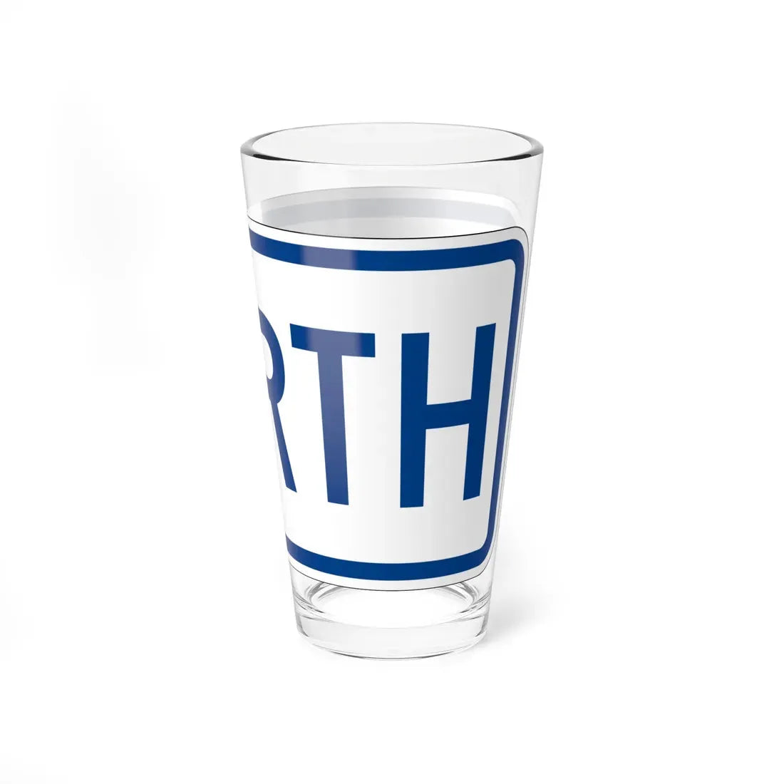 North plate South Carolina (South Carolina) (Road Sign) Pint Glass 16oz - Go Mug Yourself