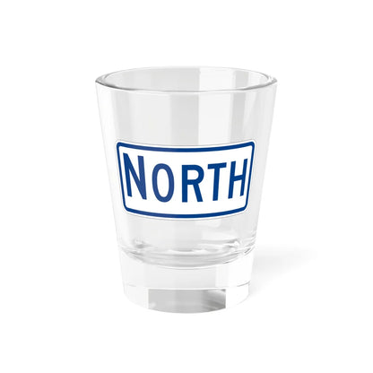 North plate South Carolina (South Carolina) (Road Sign) Shot Glass 1.5oz 1.5oz - Go Mug Yourself