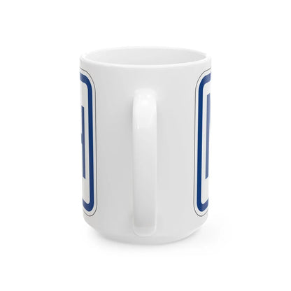 North plate South Carolina (South Carolina) (Road Sign) White Coffee Mug - Go Mug Yourself