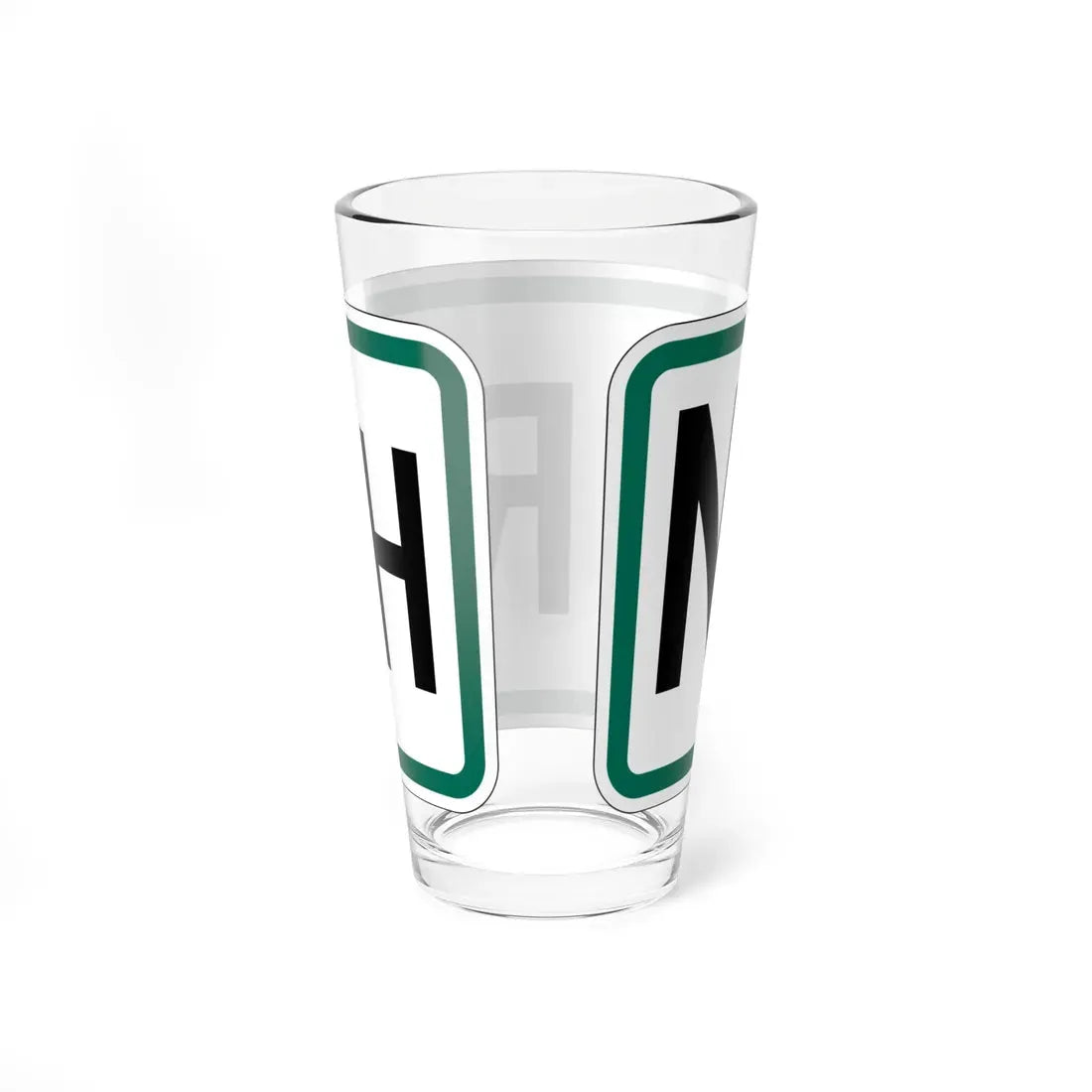 North plate South Dakota (South Dakota) (Road Sign) Pint Glass 16oz - Go Mug Yourself