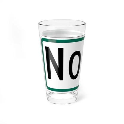 North plate South Dakota (South Dakota) (Road Sign) Pint Glss 16oz - Go Mug Yourself