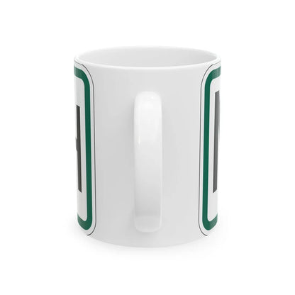 North plate South Dakota (South Dakota) (Road Sign) White Coffee Mug - Go Mug Yourself
