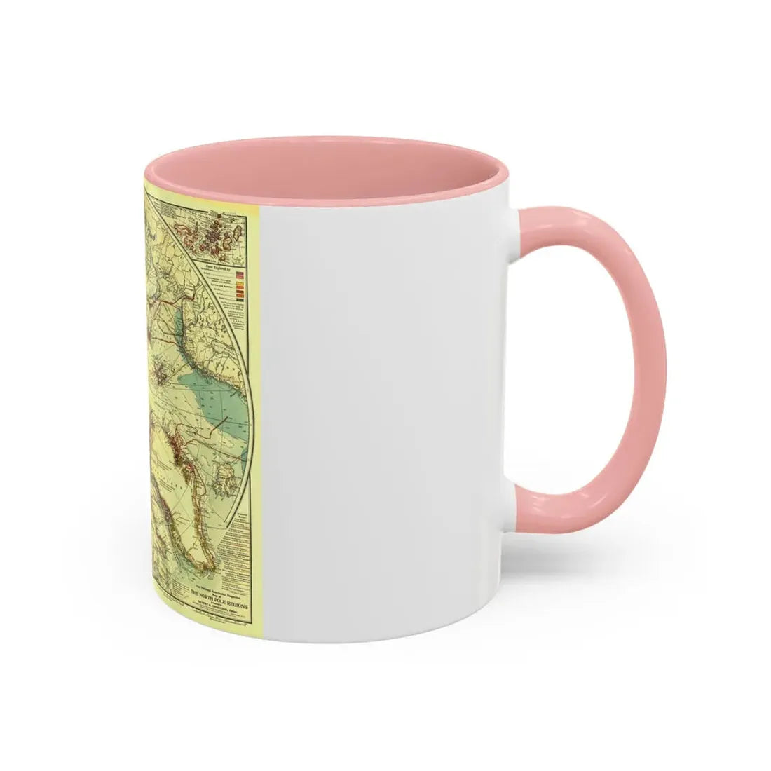 North Pole (1907) (Map) Accent Coffee Mug - Go Mug Yourself