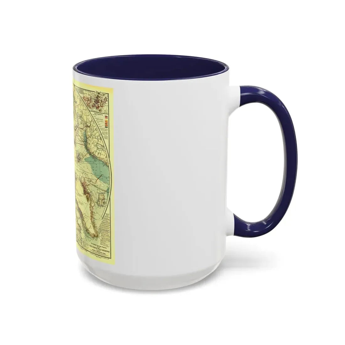 North Pole (1907) (Map) Accent Coffee Mug - Go Mug Yourself