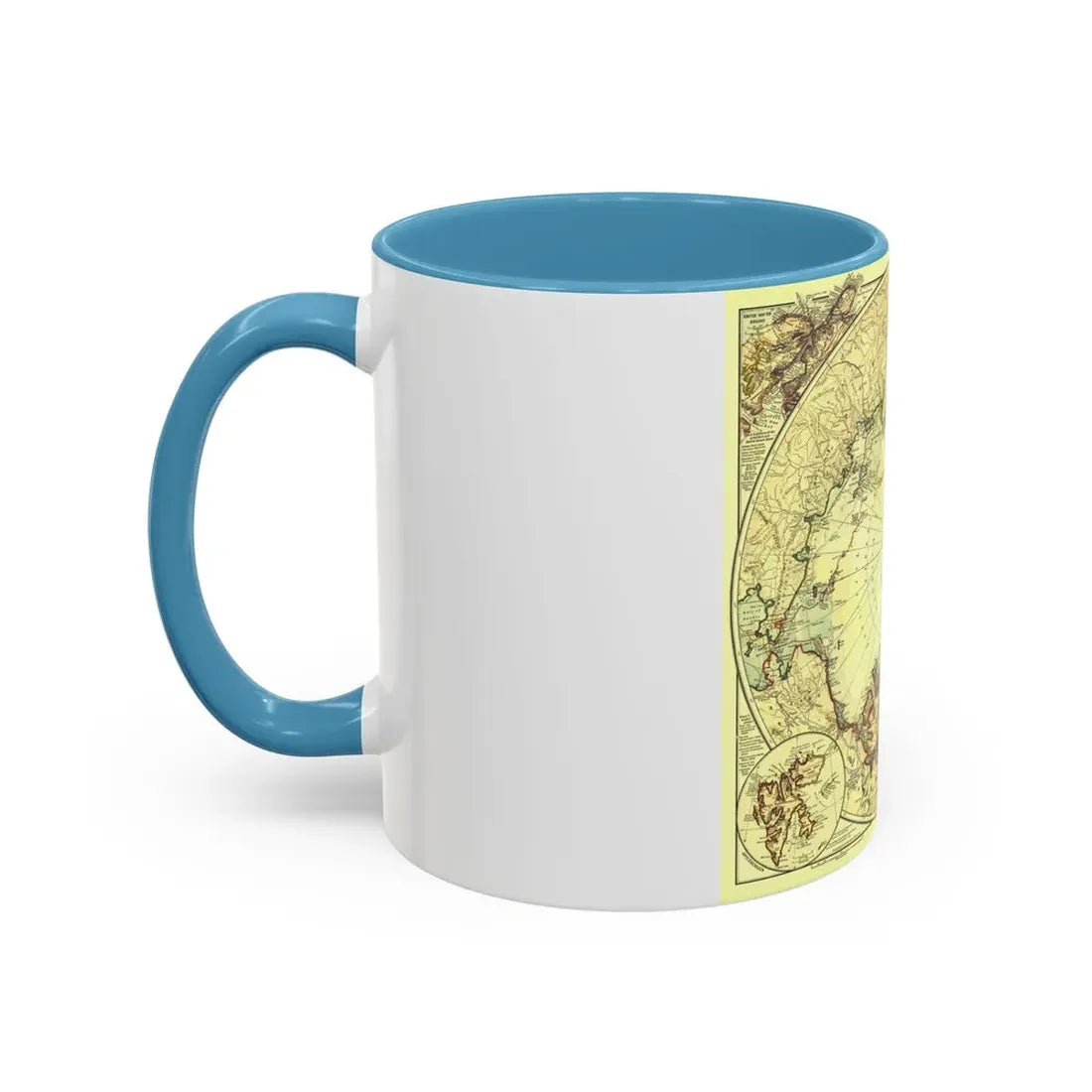 North Pole (1907) (Map) Accent Coffee Mug - Go Mug Yourself
