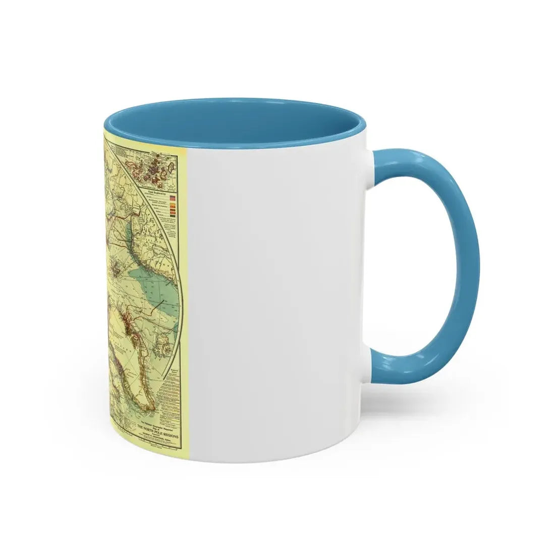 North Pole (1907) (Map) Accent Coffee Mug - Go Mug Yourself
