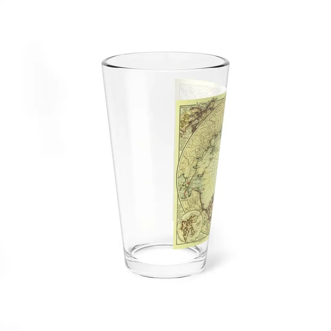 North Pole (1907) (Map) Pint Glass 16oz - Go Mug Yourself