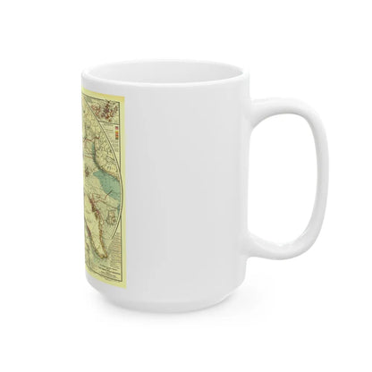 North Pole (1907) (Map) White Coffee Mug-Go Mug Yourself