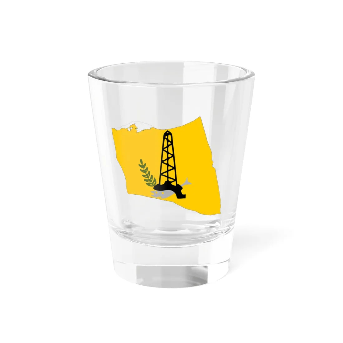 North Sinai Governorate Flag Map (Egypt) Shot Glass 1.5oz 1.5oz - Go Mug Yourself