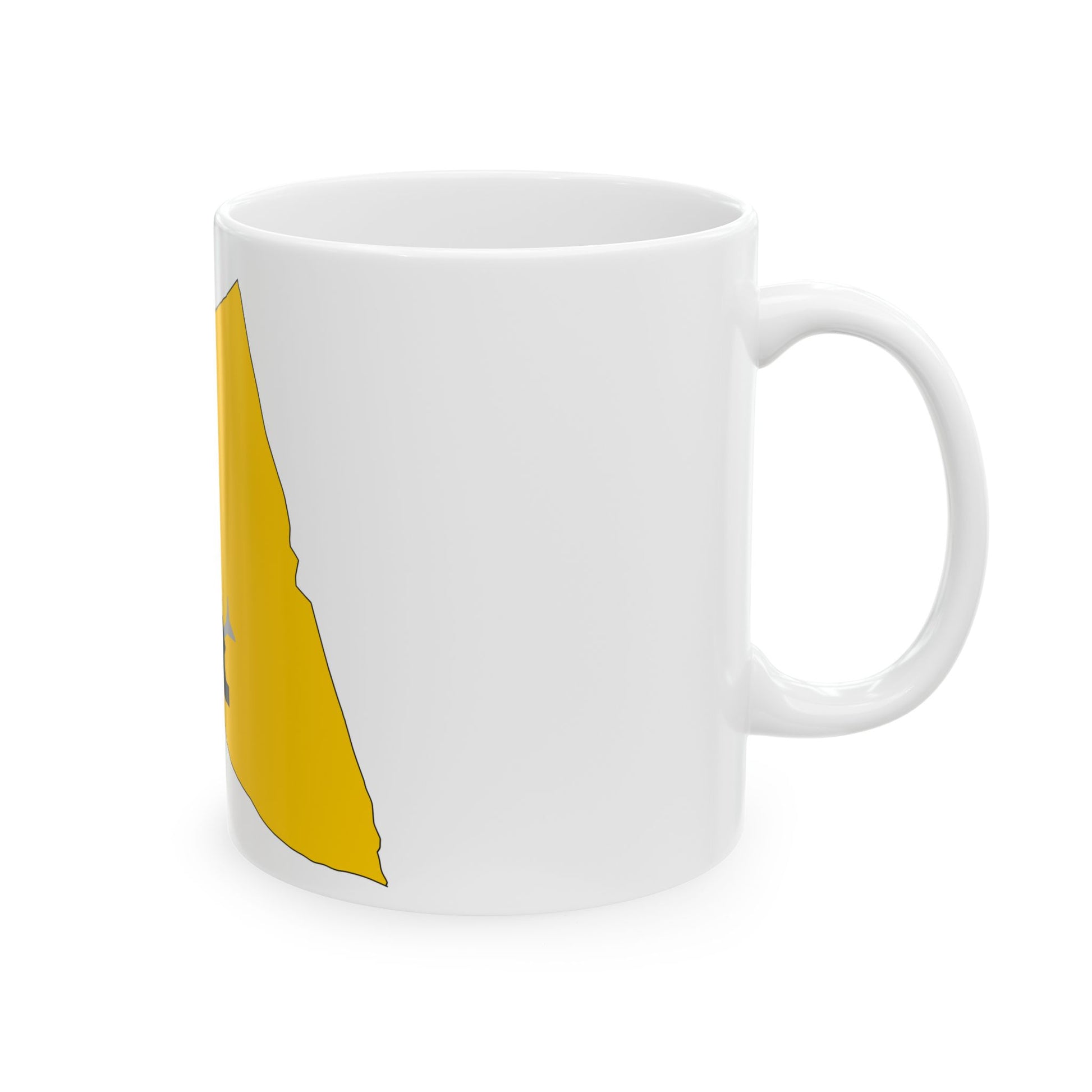 North Sinai Governorate Flag Map (Egypt) White Coffee Mug-Go Mug Yourself