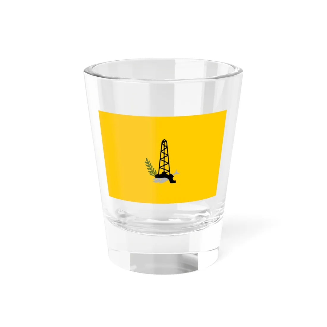 North Sinai New Flag (Egypt) Shot Glass 1.5oz 1.5oz - Go Mug Yourself