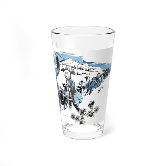 North Wind Crying, Bluebook, August 1952 (Magazine Illustration) Pint Glass 16oz 16oz - Go Mug Yourself