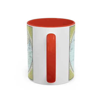 Northern and Southern Hemispheres (1943) (Map) Accent Coffee Mug - Go Mug Yourself