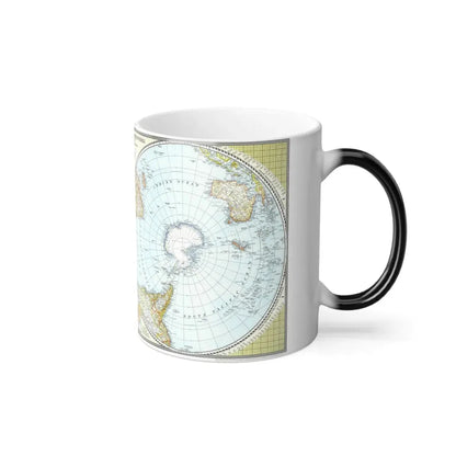 Northern and Southern Hemispheres (1943) (Map) Color Changing Mug 11oz - Go Mug Yourself