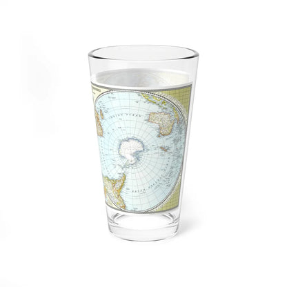 Northern and Southern Hemispheres (1943) (Map) Pint Glass 16oz-Go Mug Yourself