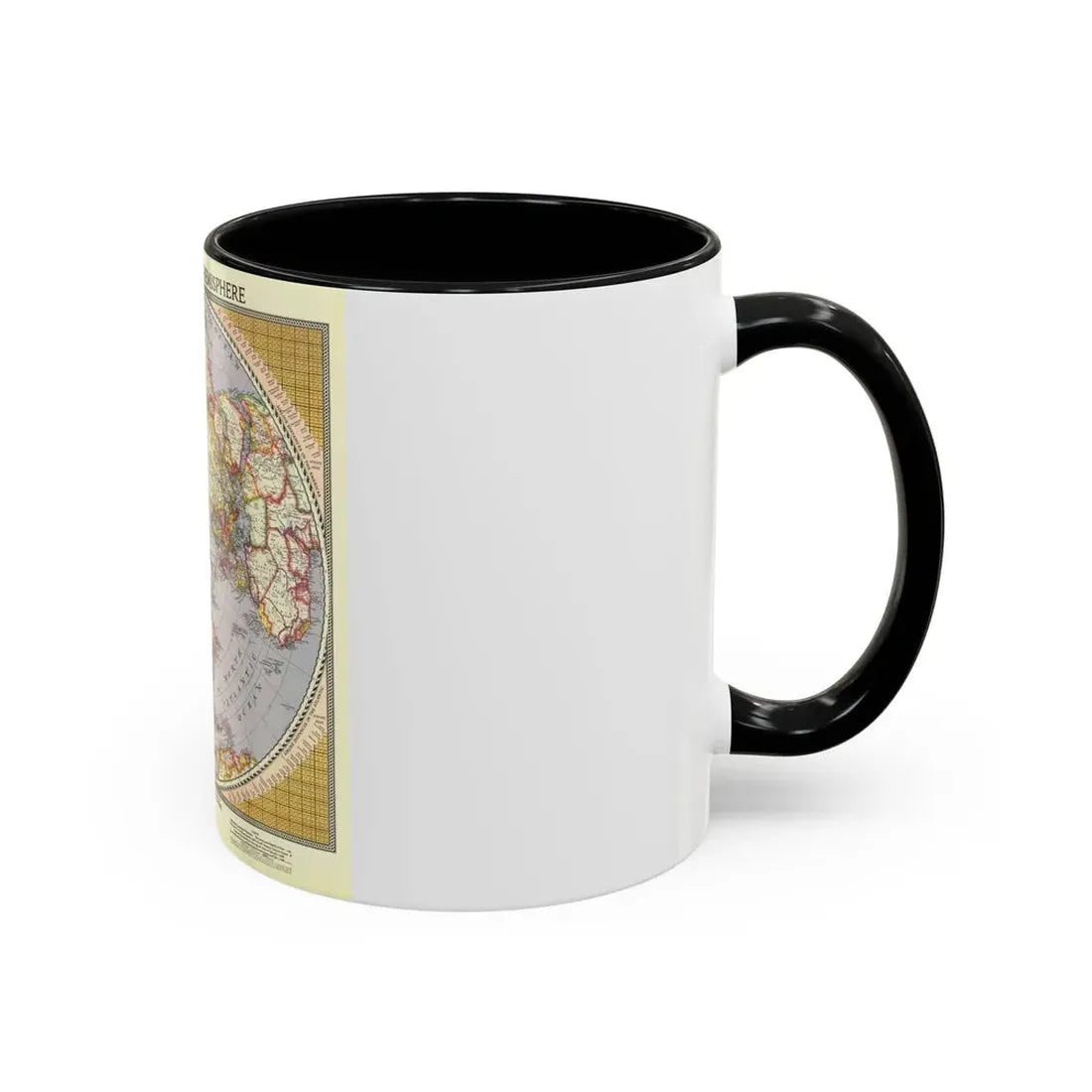 Northern Hemisphere (1946) (Map) Accent Coffee Mug - Go Mug Yourself