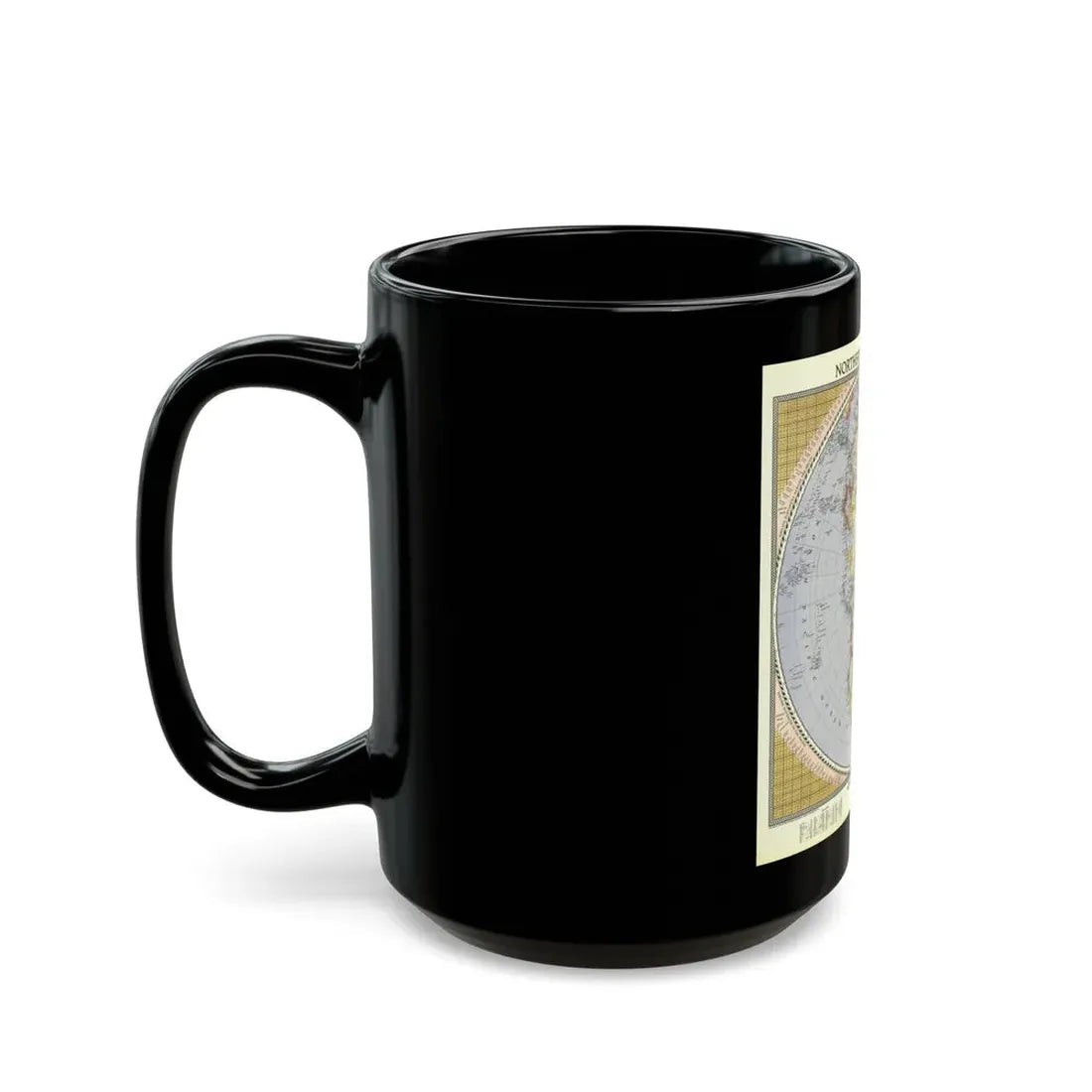 Northern Hemisphere (1946) (Map) Black Coffee Mug - Go Mug Yourself