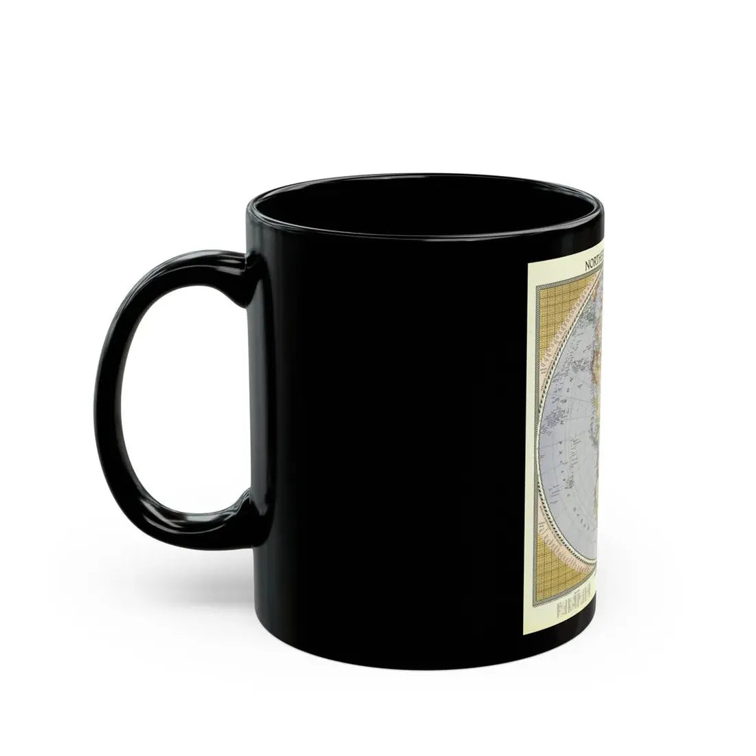Northern Hemisphere (1946) (Map) Black Coffee Mug - Go Mug Yourself