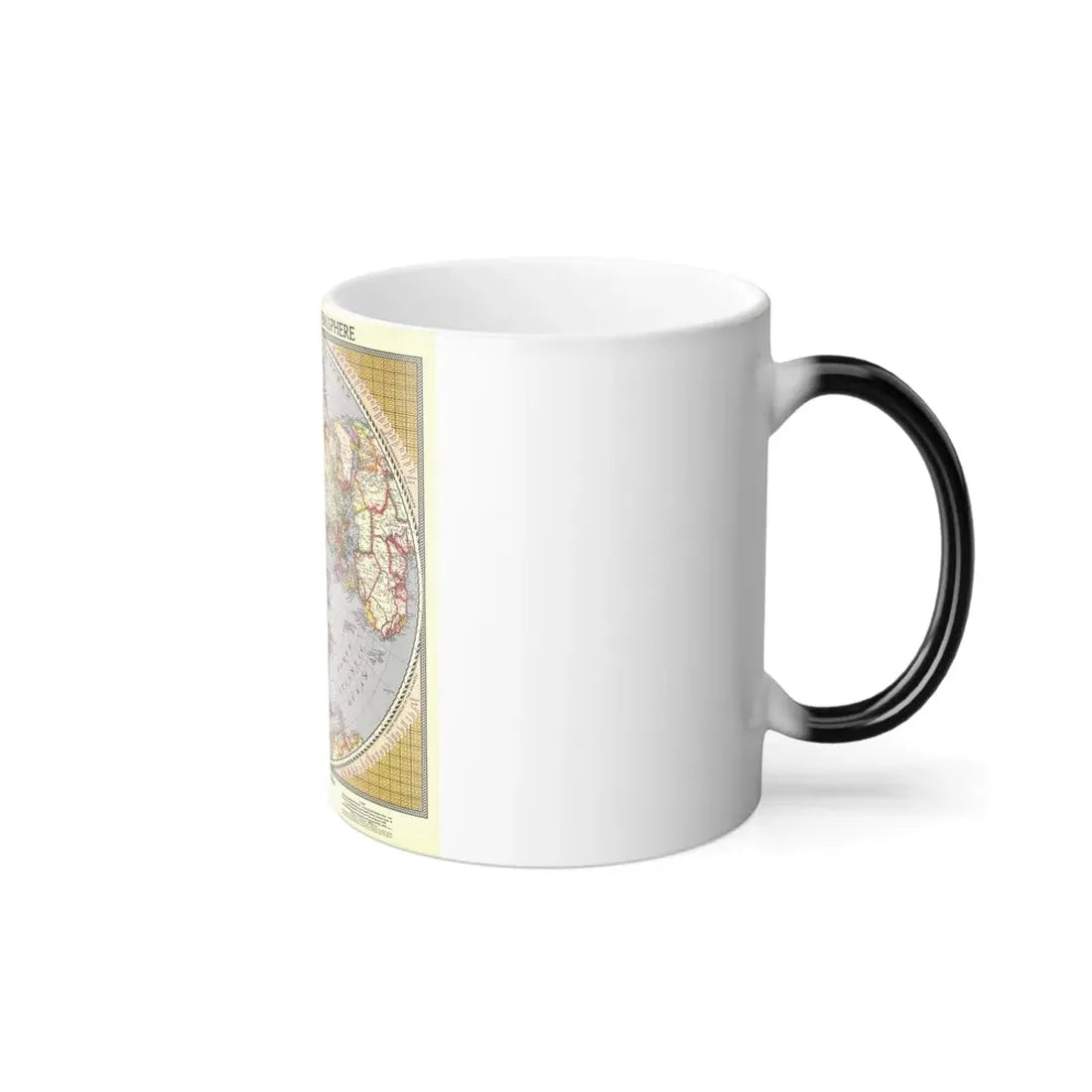 Northern Hemisphere (1946) (Map) Color Changing Mug 11oz - Go Mug Yourself